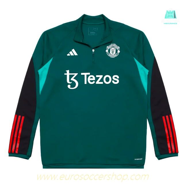 2023-2024 Man Utd Training Top (Green)