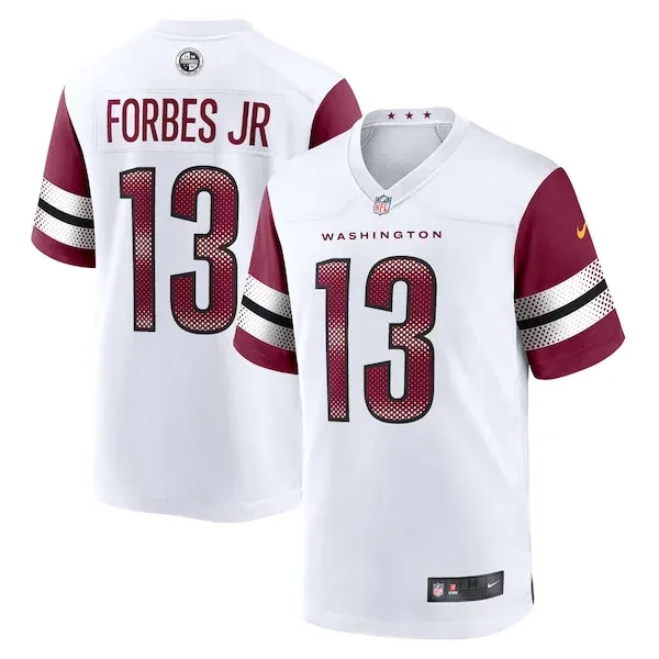 None Emmanuel Forbes Game Jersey - White | NFL Player Jersey