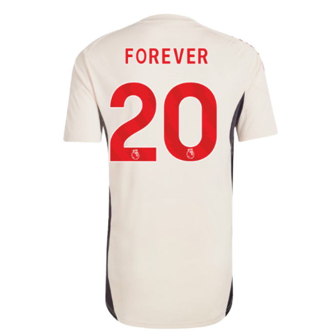 2025-20 Liverpool Training Football Shirt Forever Name & Number L S...