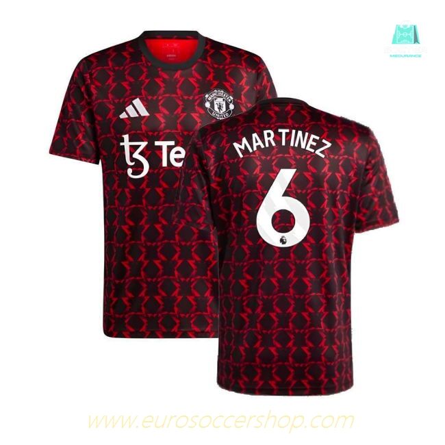 2024-2025 Man Utd Pre-Match Shirt (Black) (Martinez 6)