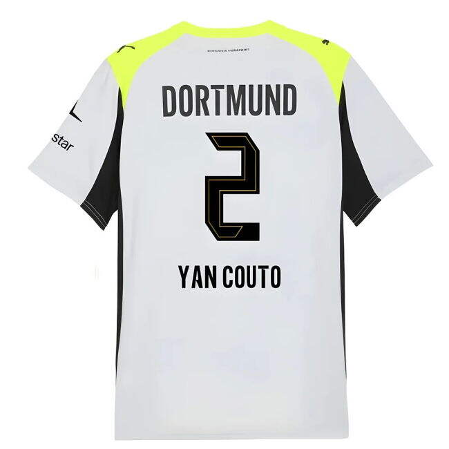 Borussia Dortmund Main Team Elite Quality Away Professional Jersey (2)