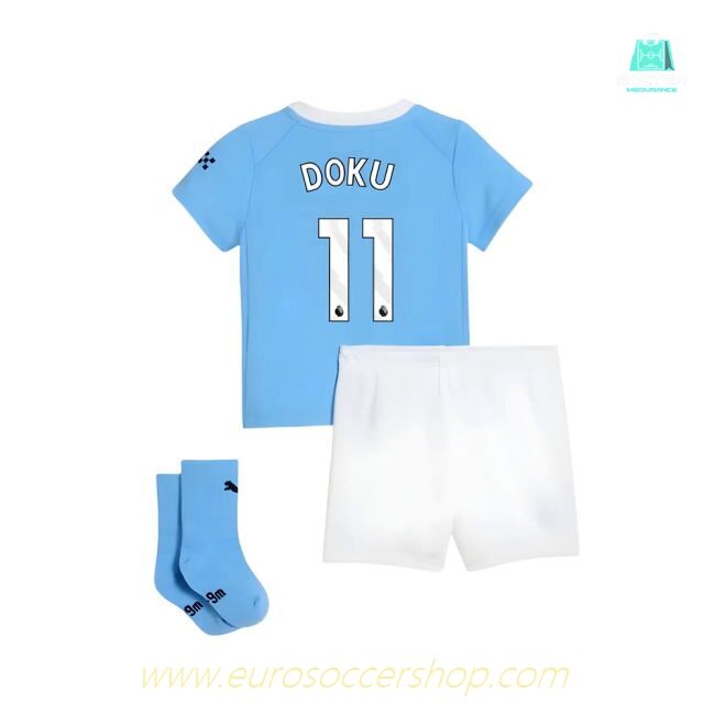 2025-2026 Man City Home Baby Kit (Doku 11)