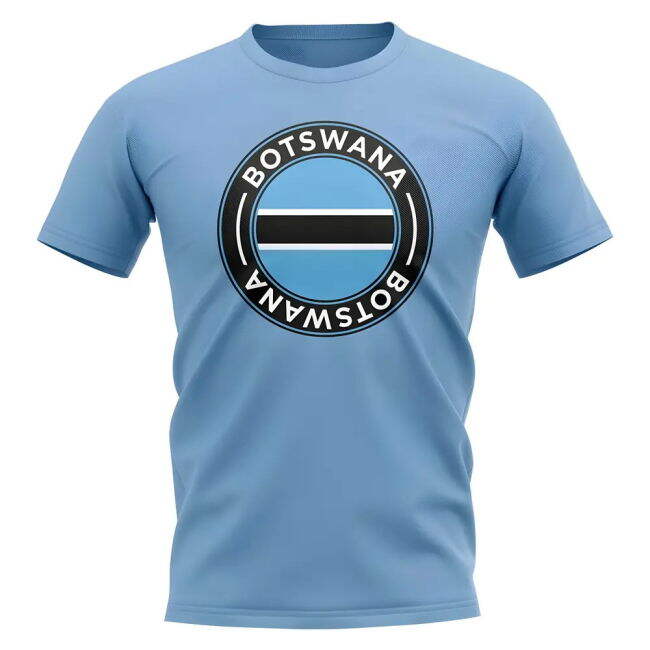 Botswana Football Badge T-Shirt (Sky)