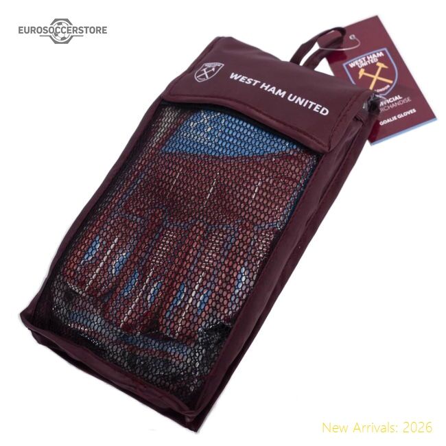 Official West Ham United Fc Delta Goalkeeper Gloves Yths - Premium
