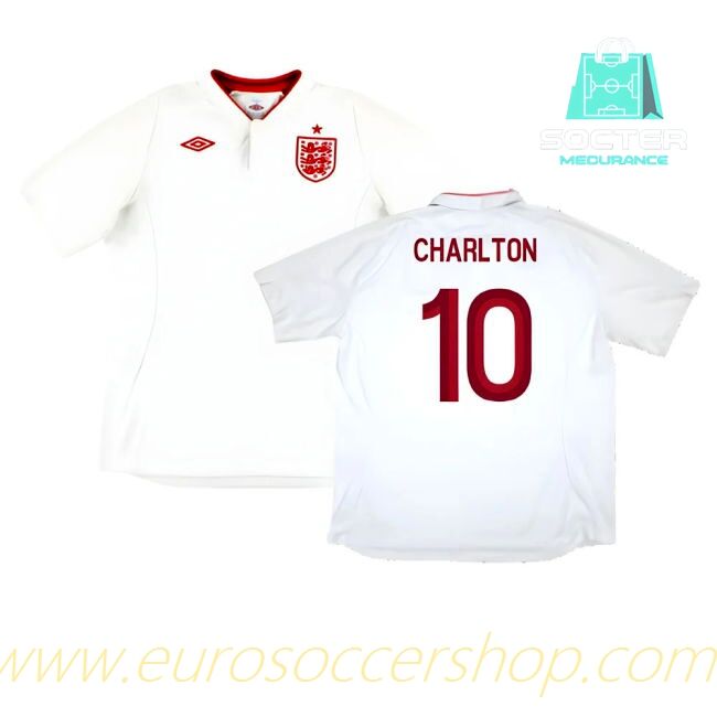 England Home Football Shirt (Charlton 10)