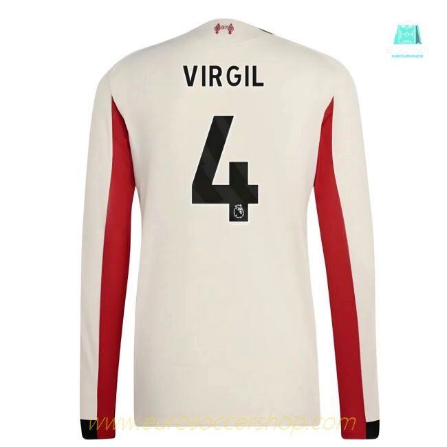 2025-2026 Liverpool Authentic Long Sleeve Away Shirt (Virgil 4)