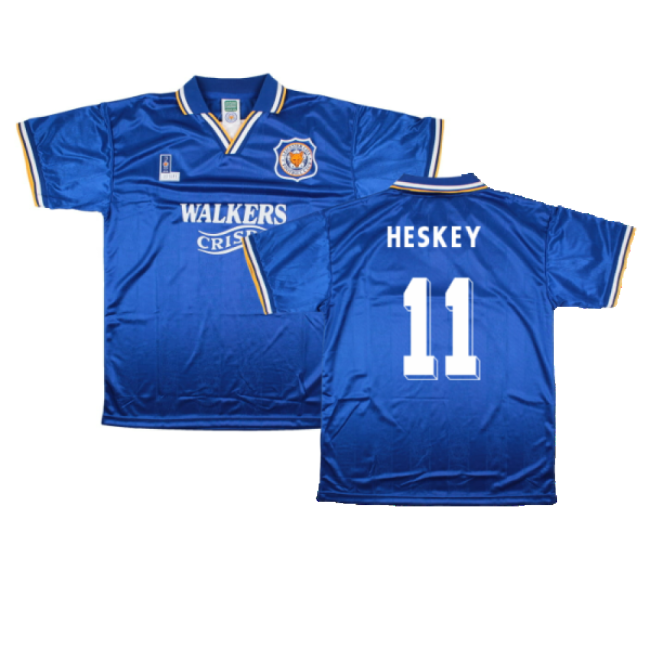 1995 Leicester City Home Retro Shirt (HESKEY 11) (Limited Edition)
