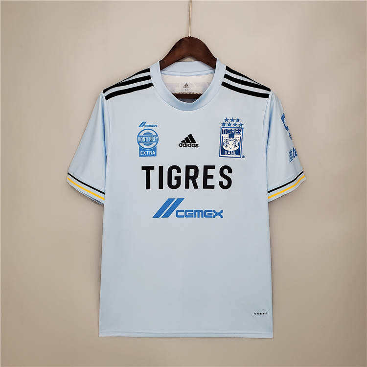 21-22 Tigres UANL Away Blue Soccer Jersey Football Shirt - Official