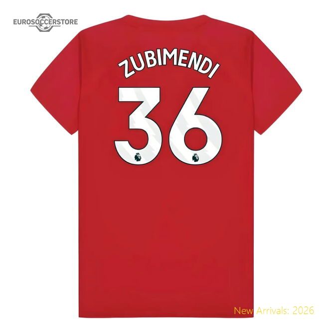 Authentic Arsenal Poly T-shirt (red) - Kids (zubimendi 36) - Premium