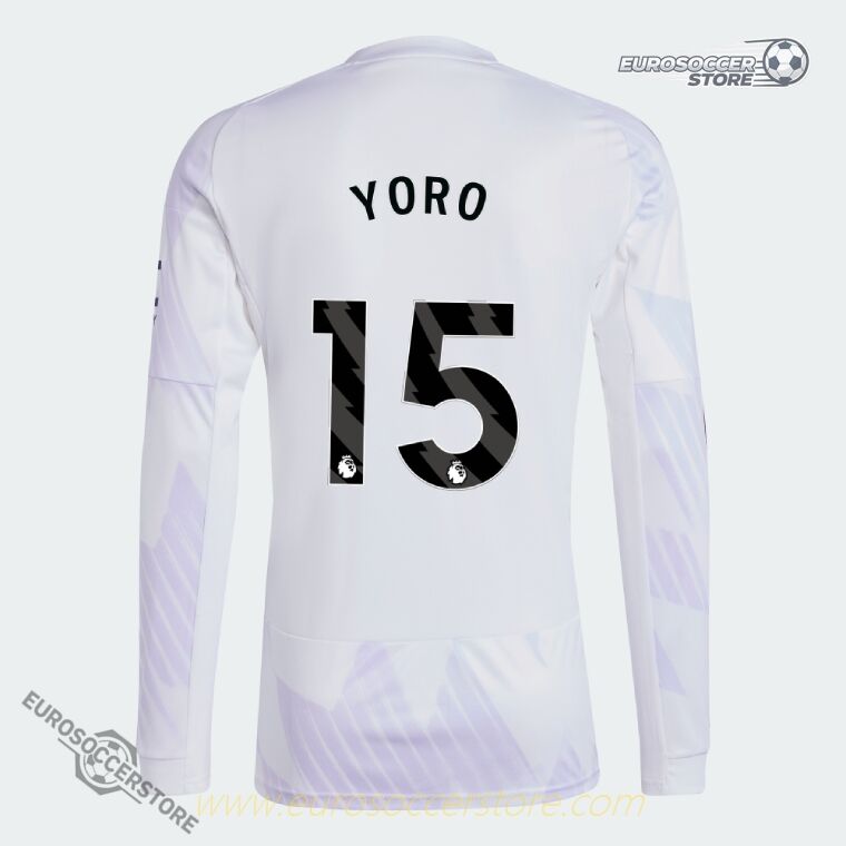 25-26 Season Manchester United YORO 15 Away Long Sleeve Football Jersey