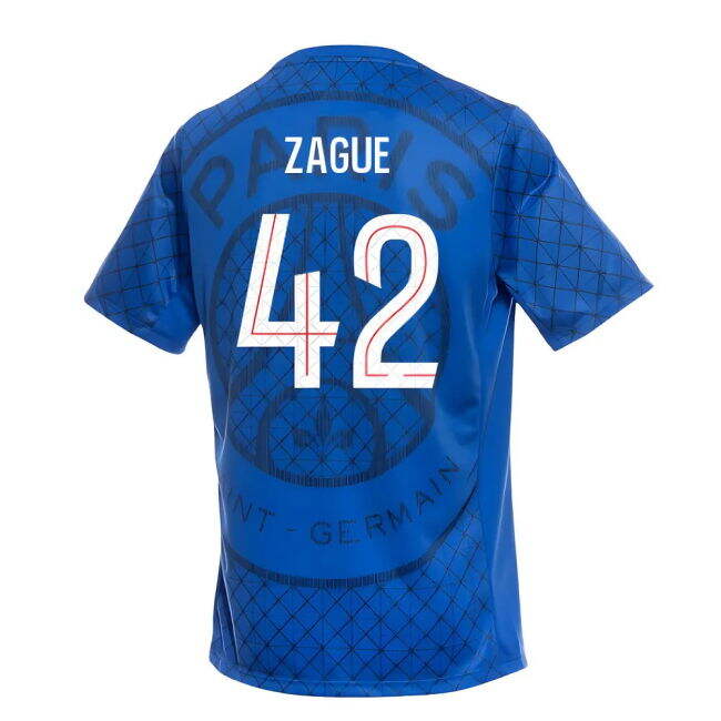 2025-2026 PSG Academy Pro Home Pre Match Shirt (Royal) (Zague 42)