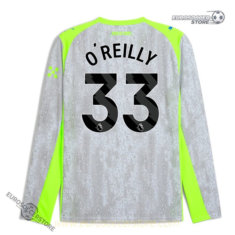 Manchester City 25-26 Season Third Long Sleeve Jersey - O’REILLY #33