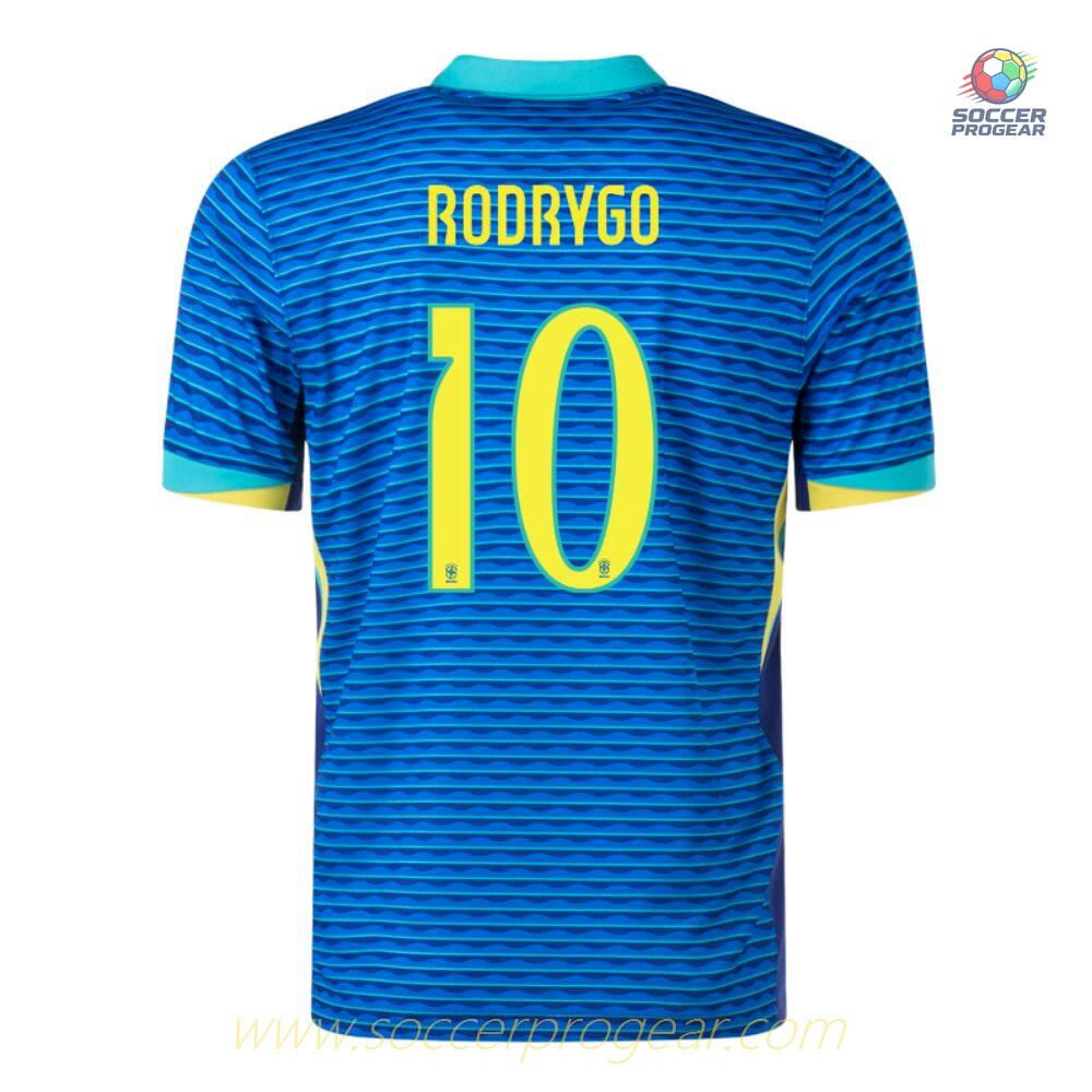 Brazil Away Team Soccer Shirt 2024-2025 Collection Season Rodrygo