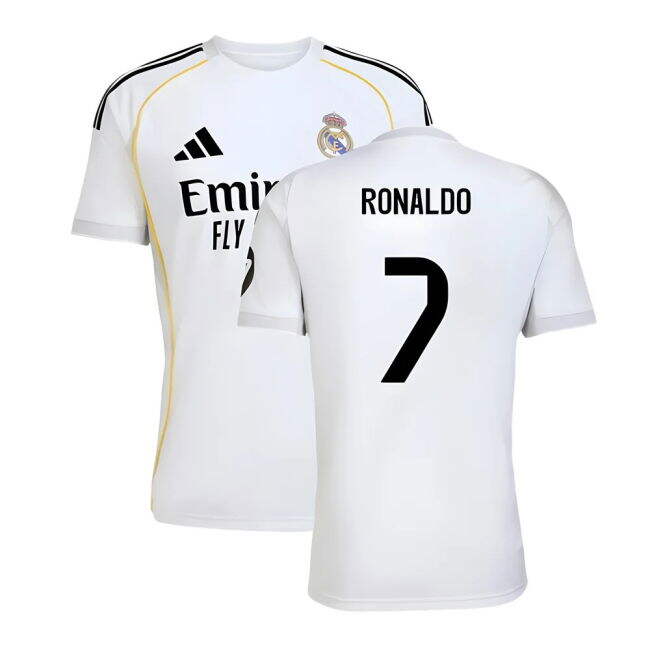 2025-2026 Real Madrid Home High Quality Football Shirt (Ronaldo 7)