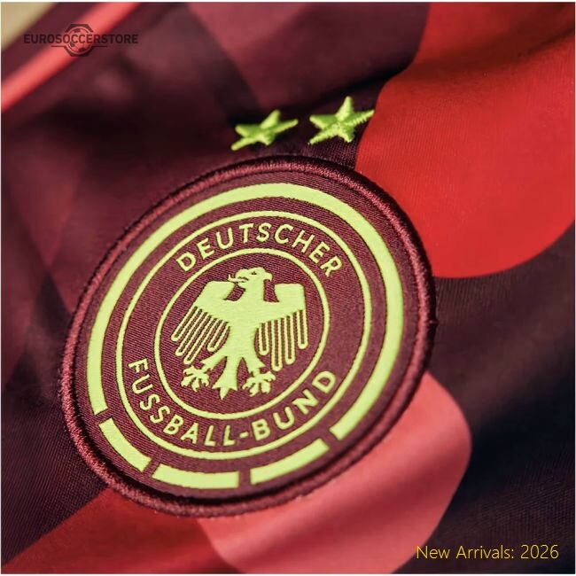 Genuine Germany 2025-2026 Away Short Sleeve Shirt Athletic Ventilation