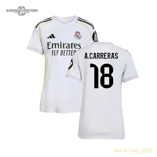 Elite Real Madrid Home A.carreras Jersey 2025-2026 Flexible