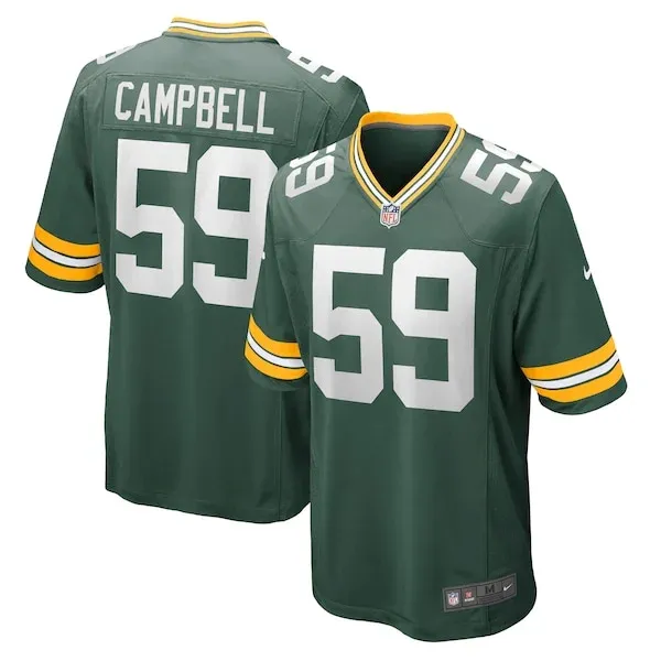 Green Bay Packers Campbell Green Game Jersey - Green | NFL Player J...