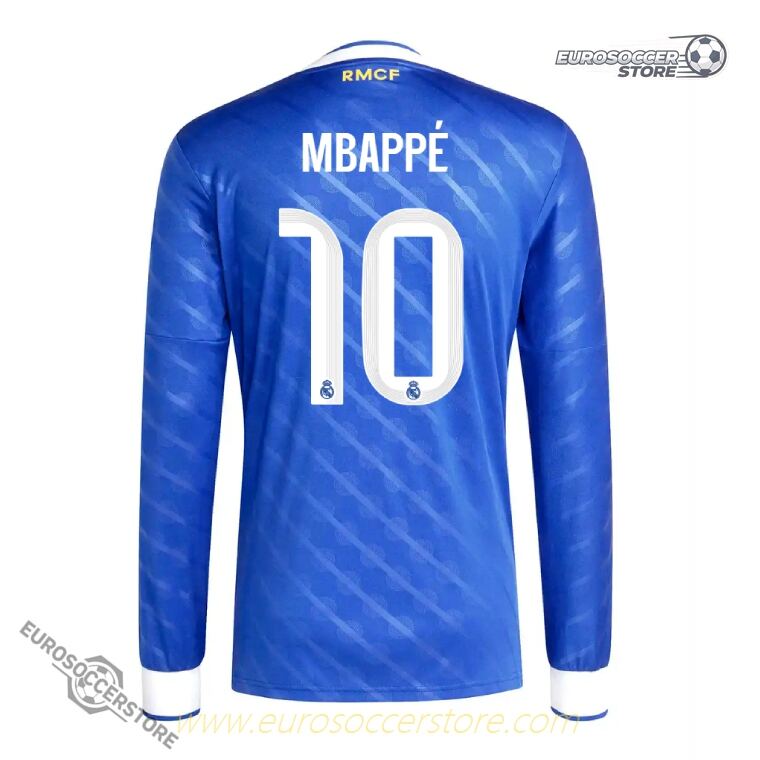 Real Madrid 25-26 Season Third Long Sleeve Football Jersey with MBAPPÉ #10