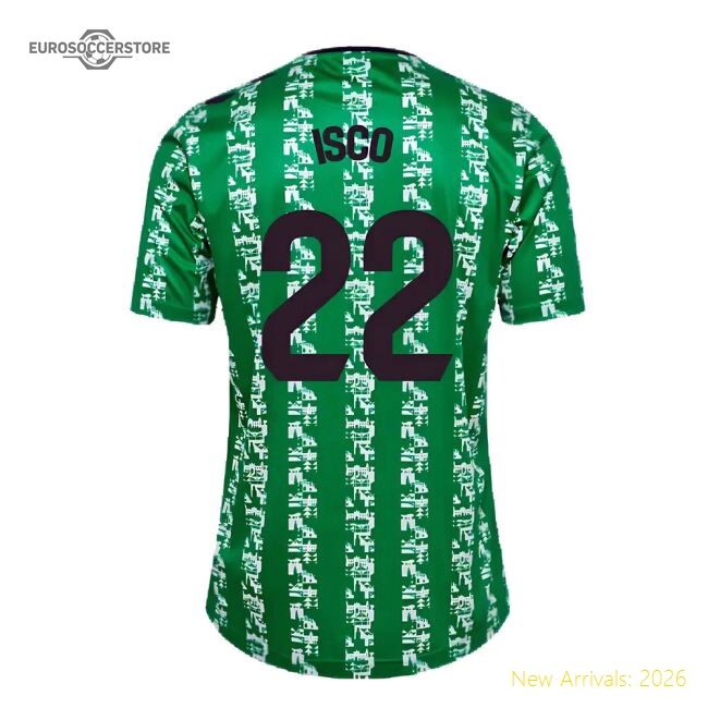 First-class 2024-2025 Real Betis Pre Game Jersey (green) (isco 22)
