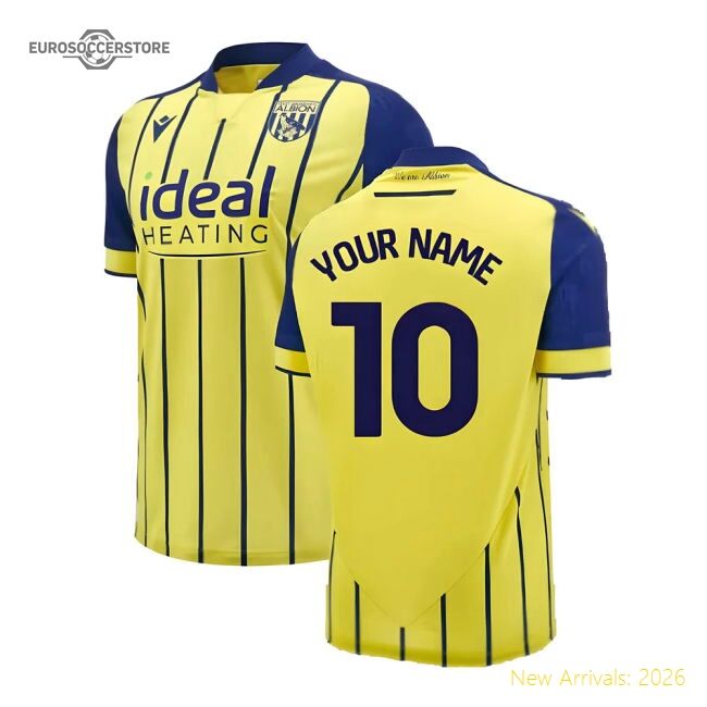Premium 2024-2025 West Brom Wba Albion Away Shirt (your Name)