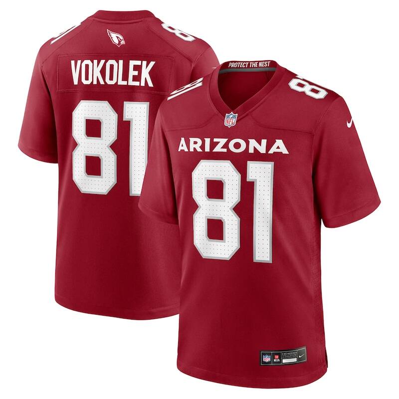 None Travis Vokolek AZ Cardinals Affordable Replica Jersey Game Day We