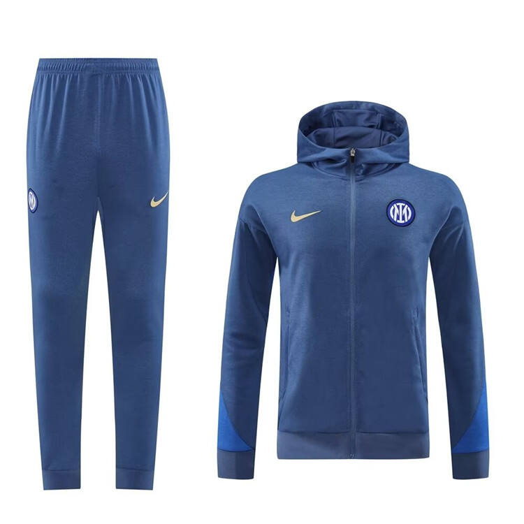 2425 Inter Milan Jacket Hoodie - Grey - Official Replica 7716
