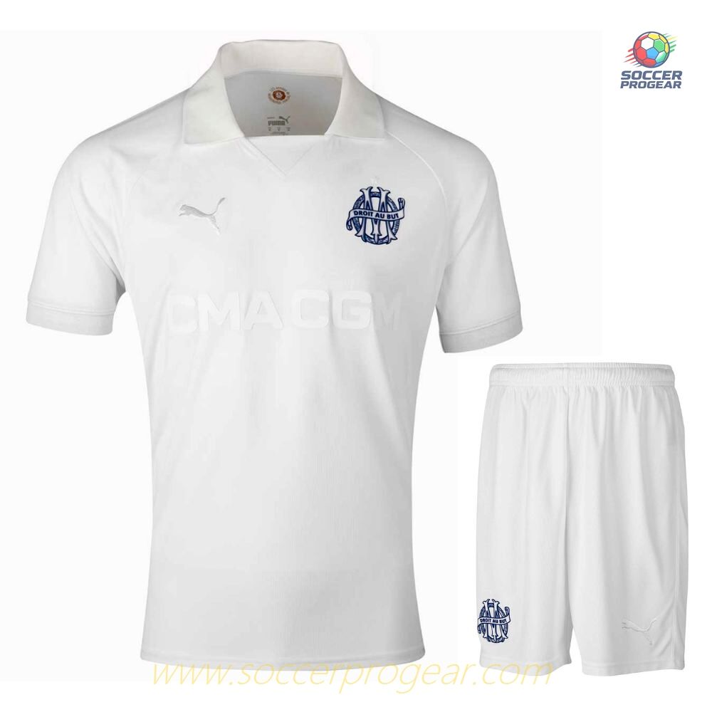 OM High Quality 125th Anniversary Kids Edition Jersey Set Football Jersey
