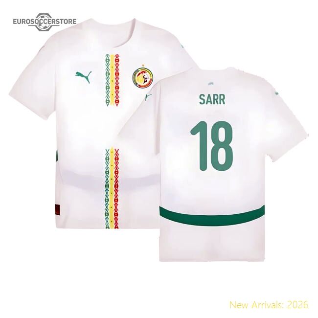 Top Senegal Sarr 20242025 Home Jersey () Slim Drifit