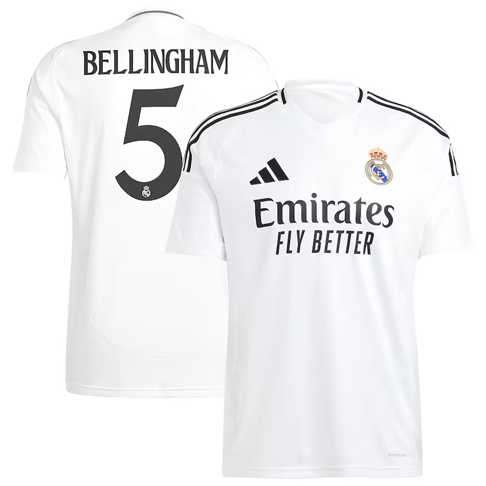 Adidas Real madrid adidas youth real madrid bellingham #5 Home Jersey
