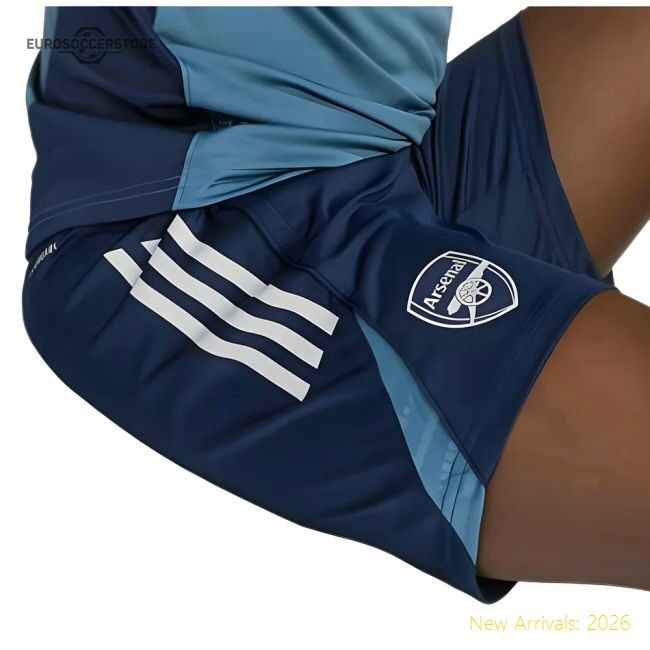 Official 2025-2026 Arsenal Training Shorts (night Indigo) - Kids