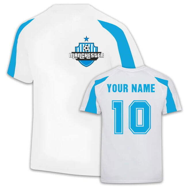 Manchester City Soccer Club Trendy Training Game Jersey