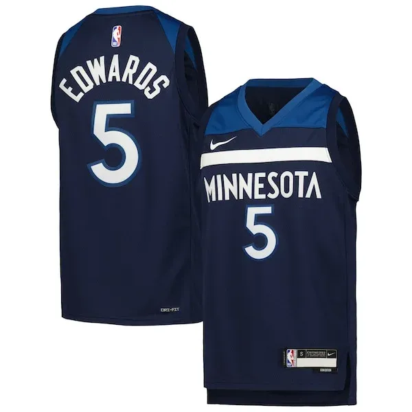 Anthony Edwards MIN Swingman Jersey - exclusive contemporary - Navy