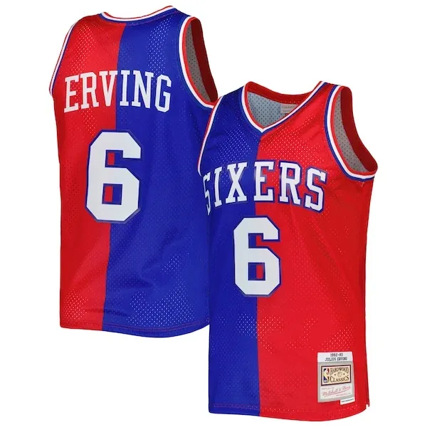 Julius Erving PHI Swingman Jersey - stylish Basketball - Red #1