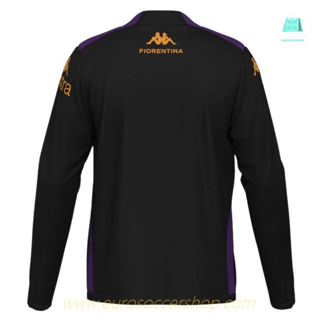2024-2025 Fiorentina 1/4 Zip Training Top (Black)