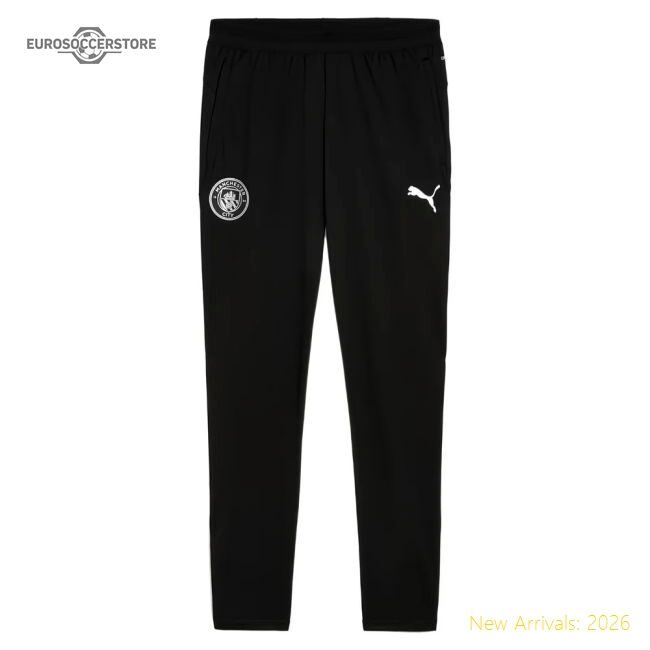 Authentic 2025-2026 Man City Training Pants W/pockets (black)