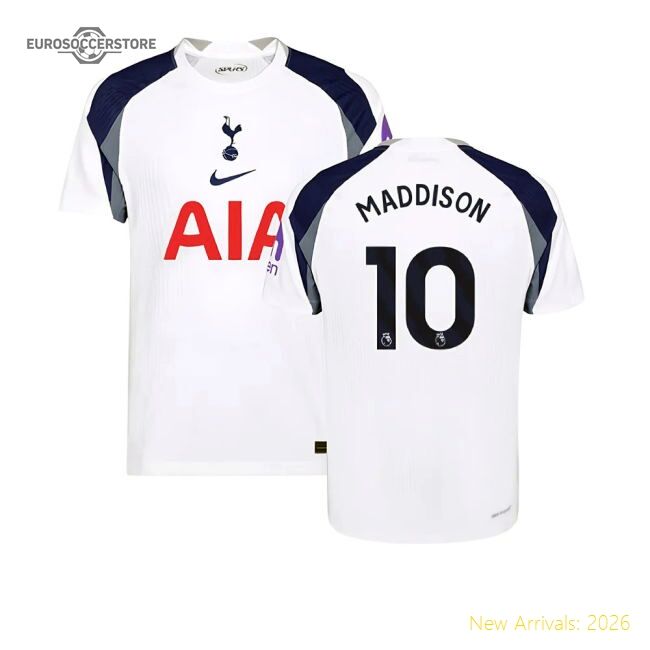 Superior 2025-2026 Tottenham Hotspur Hotspur Authentic Home Shirt (