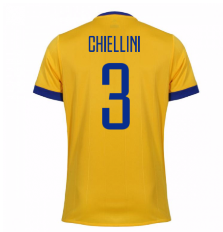 Juventus Away 201718 Chiellini 3 Soccer Jersey Shirt - Official