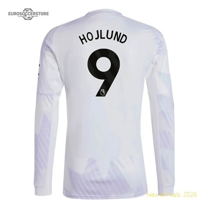 Premium 2025-2026 Man Utd Long Sleeve Away Shirt (hojlund 9)