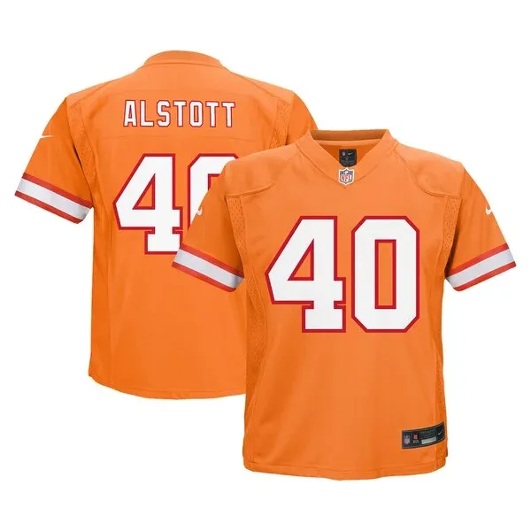 None Mike Alstott Game Jersey - Orange | NFL Player Jersey | NFL Footb