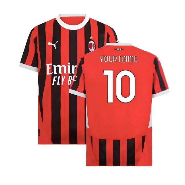 Original 2024-2025 AC Milan Italian Home Uniform