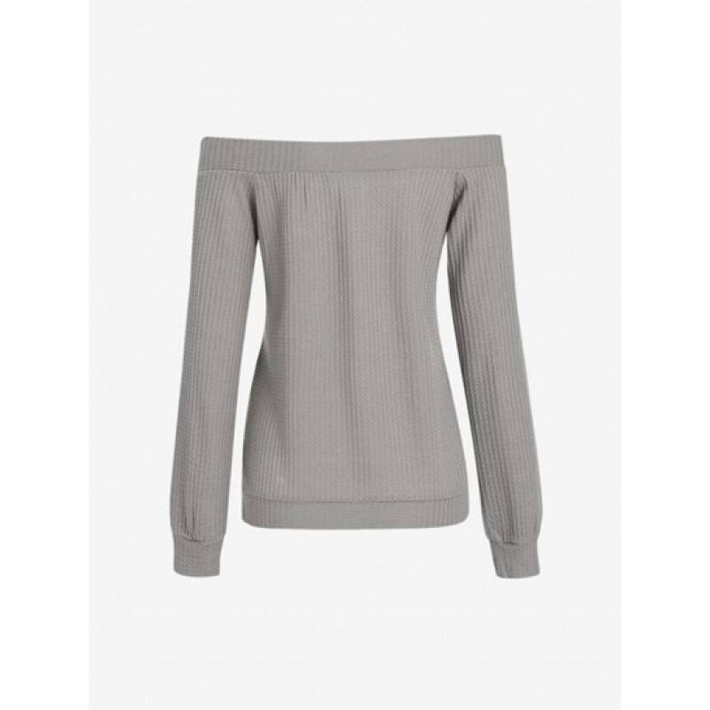 Off The Shoulder Knit Top AK6154