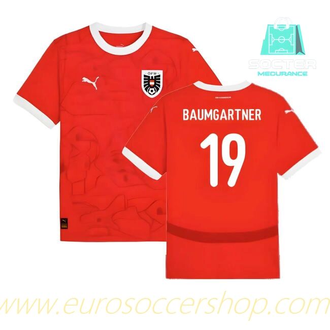 World Cup 2024-25 Collection Austria Home Shirt (Baumgartner 19)