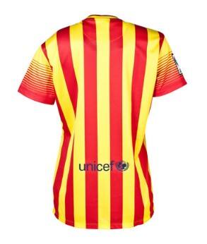 13-14 Barcelona Away Women's Jersey Shirt - Official Replica 792