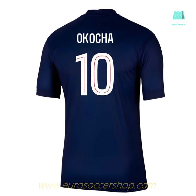 2025-2026 PSG Paris Saint Germain Home Shirt (Okocha 10)