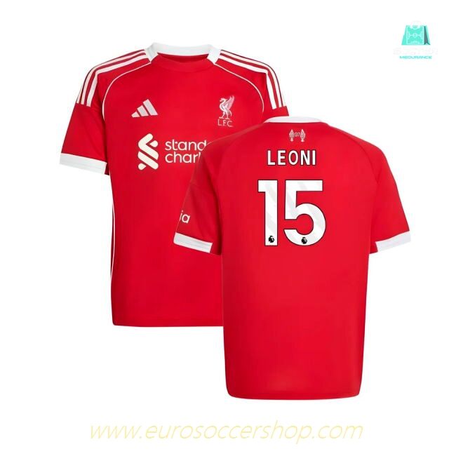 2025-2026 Liverpool Home Shirt (Kids) (Leoni 15)
