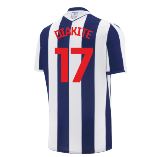 Lightweight 2025-2026 WBA Home Breathable Fabric Diakite 17 Adult#176