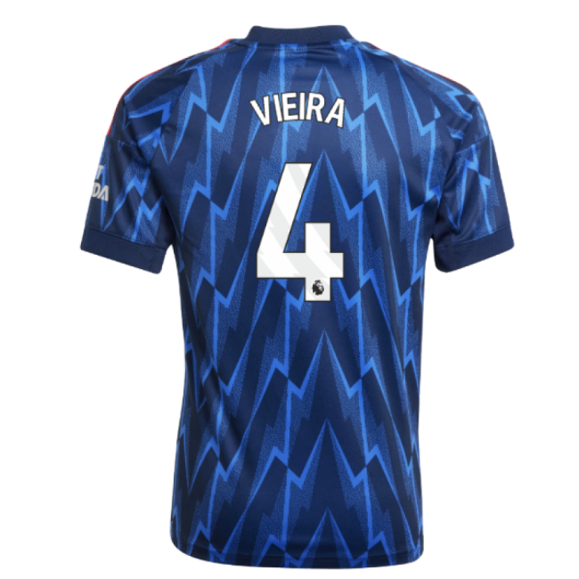 Vieira 4 Authentic Replica Arsenal Away Fan Jersey for Kids (1)