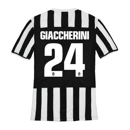 13-14 Juventus 24 Giaccherini Home Jersey Shirt - Official Replica