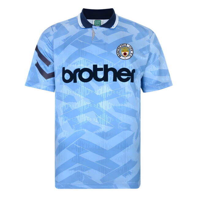 City 1992 Original Replica Manchester City Home Fan Shirt for Adults
