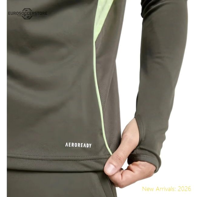 Premium 2025-2026 Real Madrid Training Top (utility Green)